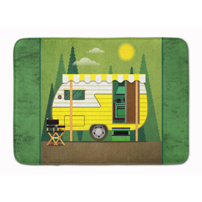 Tapis pour salle de bain à mousse mémoire rétro camper Bellingham