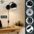 Black Globe Metal Shade Plug-In Wall Sconces with Plug in Cord & On/Off Switch 180° Adjustable Head, E26 Base Industrial Wall Light for Bedroom Living Room(2 Bulbs Included)