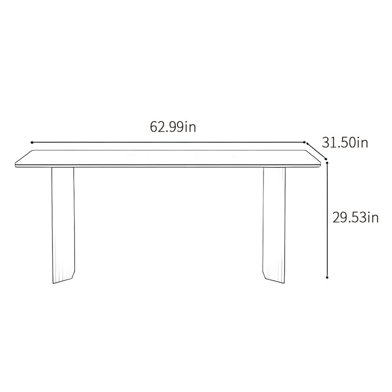 Rustand, H 29,53 po x L 62,99 po x l 31,5 po