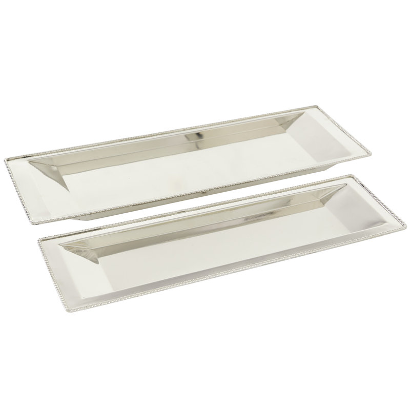 Stainless Steel Tray - Set of 2