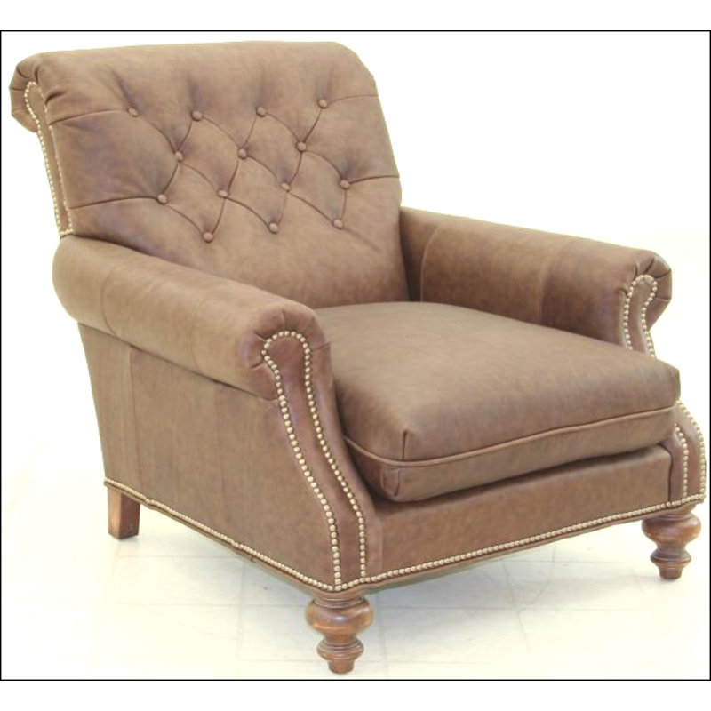 Leather Armchair, French Ivory, Old Gold E, Bristol 5410