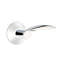 Mercury Wave/Drop Privacy (Bed & Bath) Door Lever with Round Rosette-1330579412-1330579369