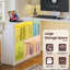 L-Shaped Computer Desk with Built-In Power Outlets and LED Lights-1000284255