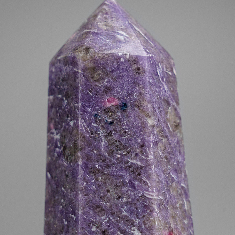 Genuine Polished Lepidolite Point From Madagascar (1.3 Lbs)