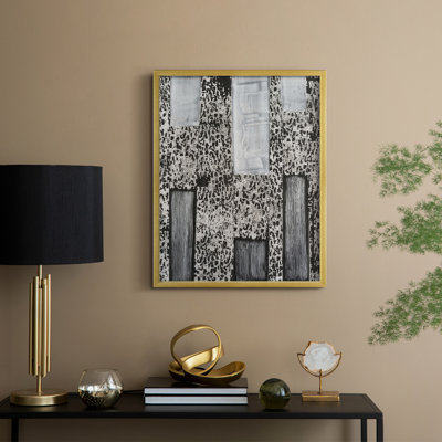 Silver Parcels I Framed Print - Solid Wood