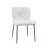 Five Piece Round Mid Century Modern Dining Set With Performance Upholstered Dining Chairs- Black-456017792
