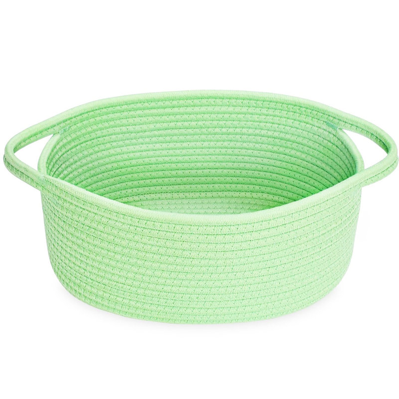Small Woven Storage Basket with Handles