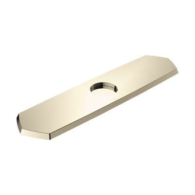 Plaque de base Hansgrohe pour robinets de cuisine à un trou, 10 po Plaque de base transitionnelle de 3 po pour robinet de baignoire en chrome, 04856000