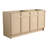 60" Freestanding Bathroom Cupboard - Modern Oak Plywood With - Core Soft-Close Doors Storage Cabinet Feature