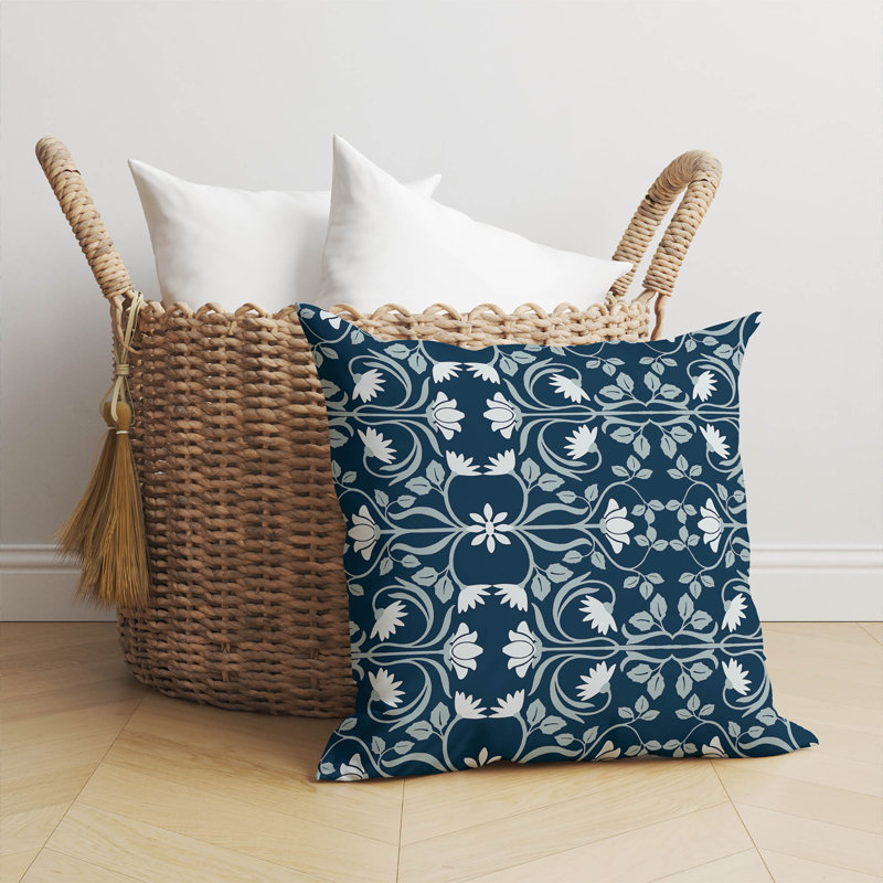 Savanah Indoor Throw Pillow, 20"H x 20"W, Blue
