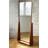 Retro Minimalist Solid Wood Frame Movable Rotating Full-Length Mirror-763986755