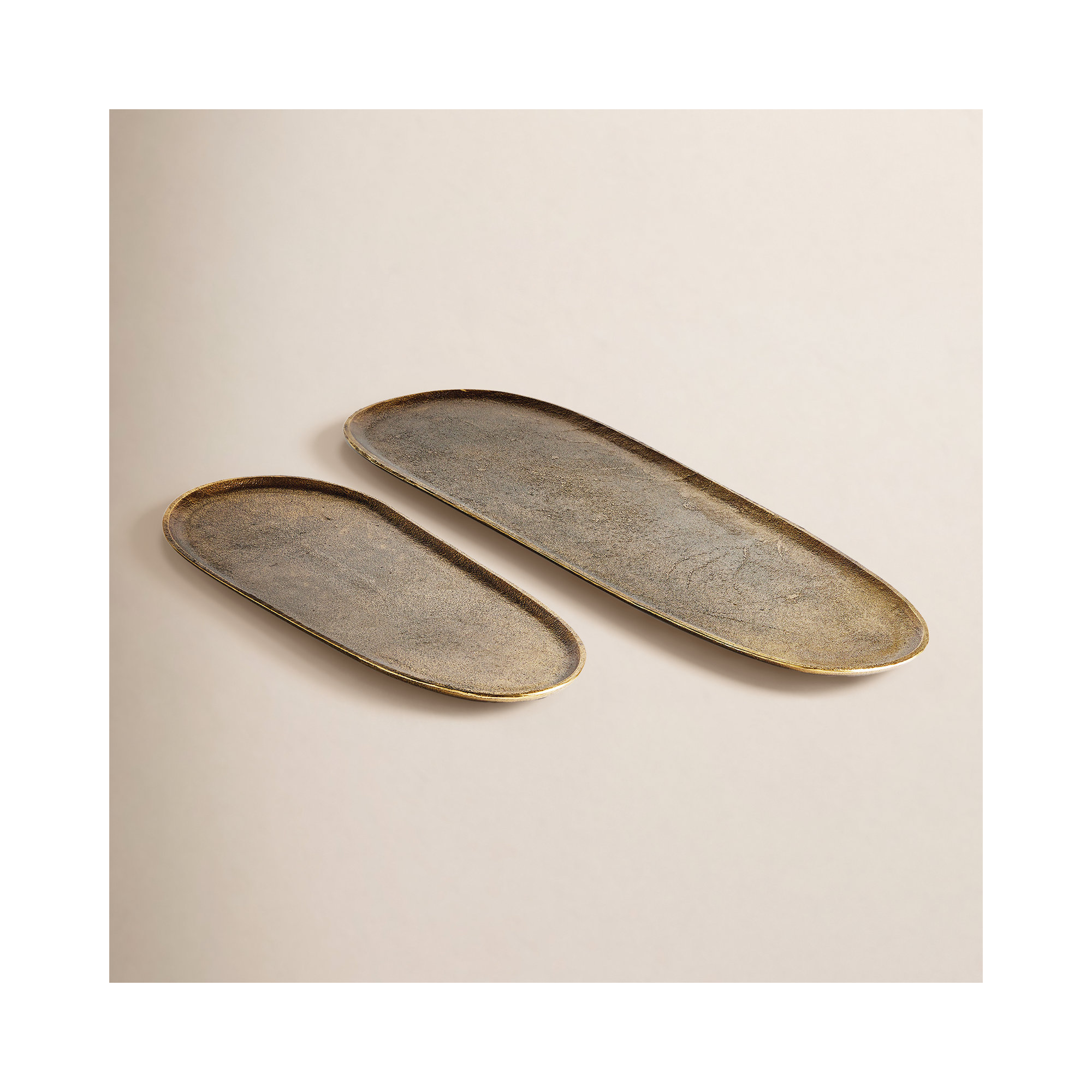 Priah Aluminum Tray - Set of 2