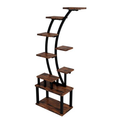 Plant Stand Indoor 9-Tiered , 5 Grow Lights, Adjustable Lighting Modes, 10-Level Dimming & 3 Timer Settings, Energy-Efficient, Perfect For Plant Growt by 17 Stories