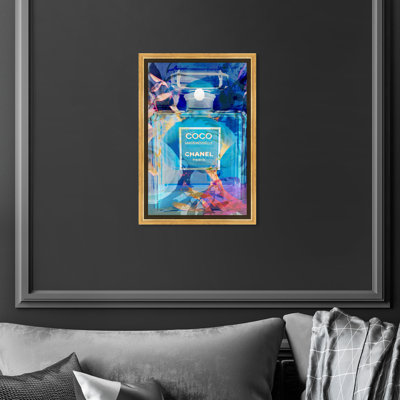 " Fashion and Glam Circe Perfume, Glam Blue " Graphic Art Print