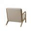 Chaise rembourrée en polyester avec 4 pieds