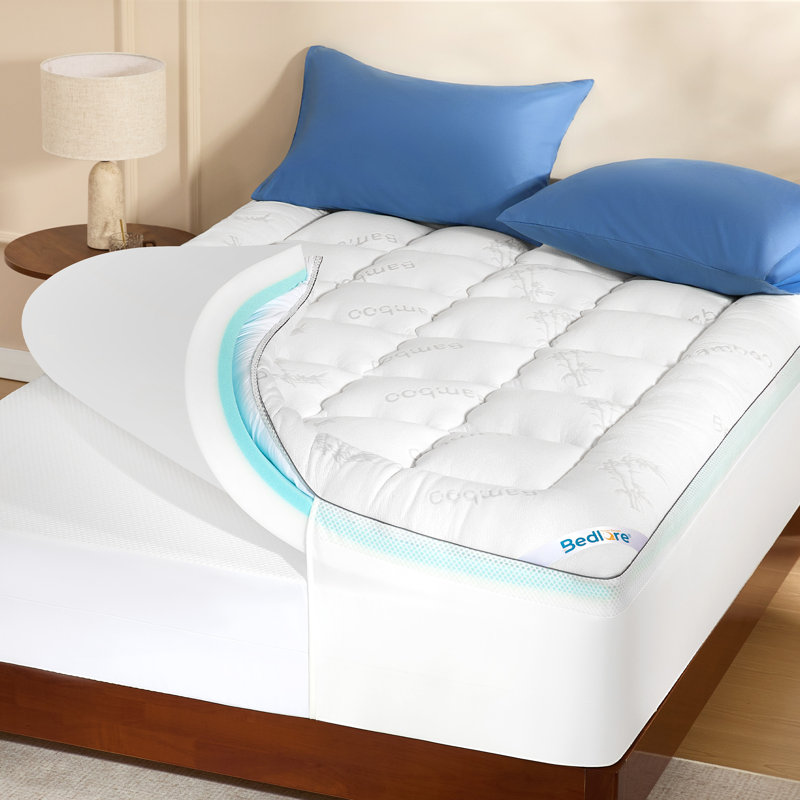 4cm Mattress Topper, Single, White