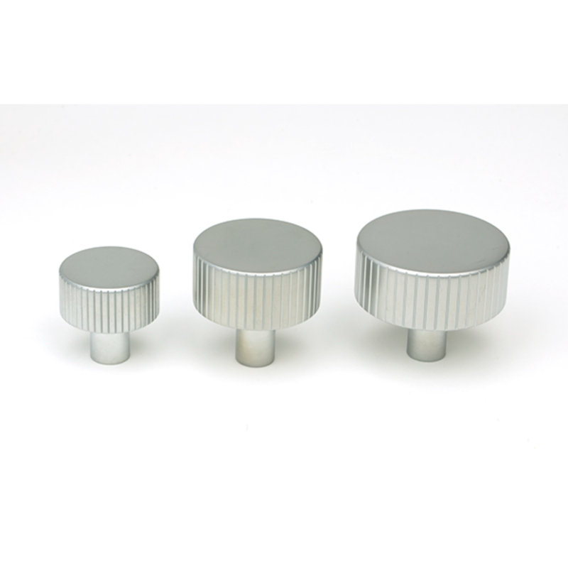 Matt Black Judd Cabinet Knob - 32Mm (Plain), 2.5 cm, Satin Chrome
