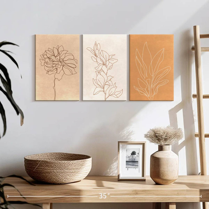 «The Art Of Botanical», reproduction sur toile, H 12 po x l 26 po
