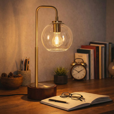 Lampe de table arquée Boisy