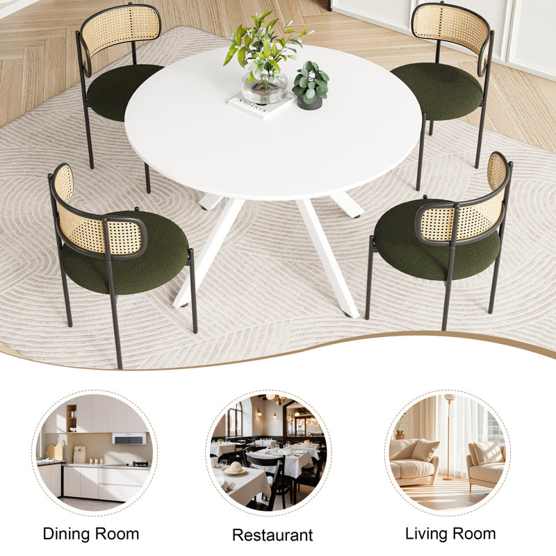 4 - Person Dining Set, White