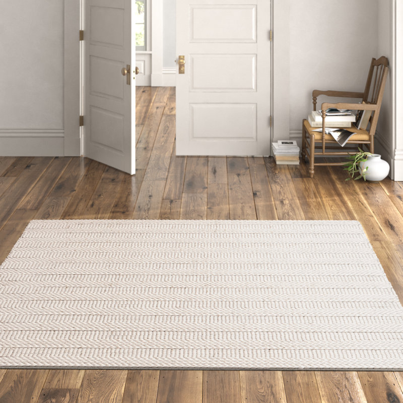 Eco-Smart Hand-Woven Bleach Area Rug, Square 10'