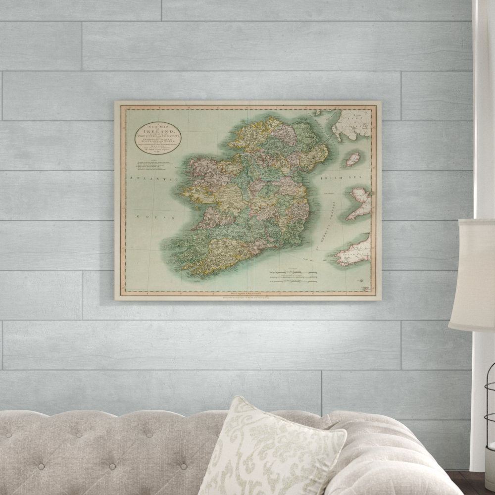 " Vintage Map Of Ireland " by John Cary Breakwater Bay 