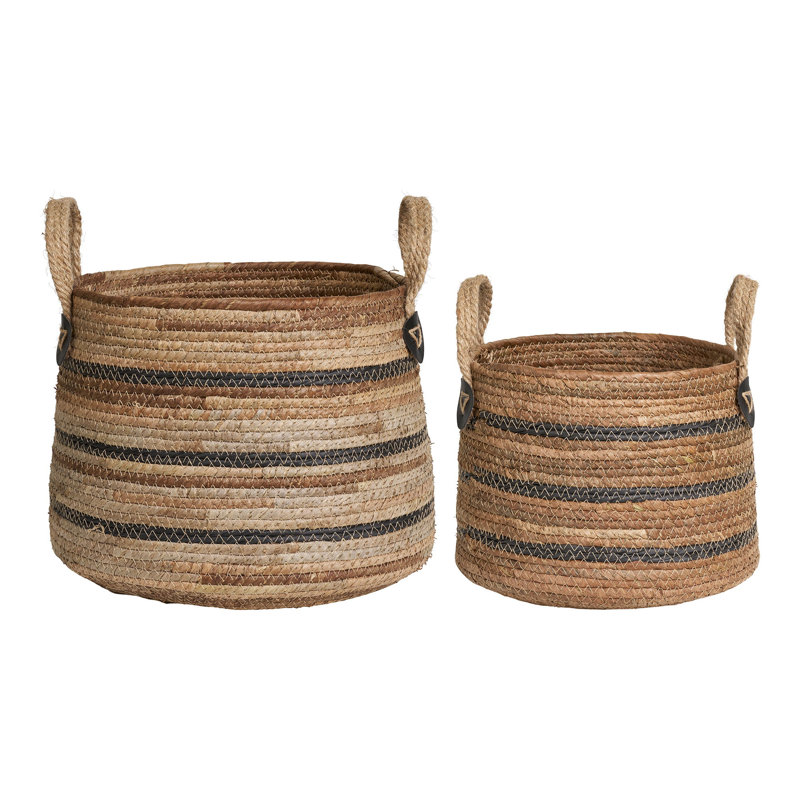 17 Stories Alondrea Banana Leaves Decorative Basket