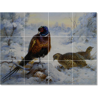 Carreau de céramique décorative 17 po x 12,75 po 4,25 po x 4,25 po