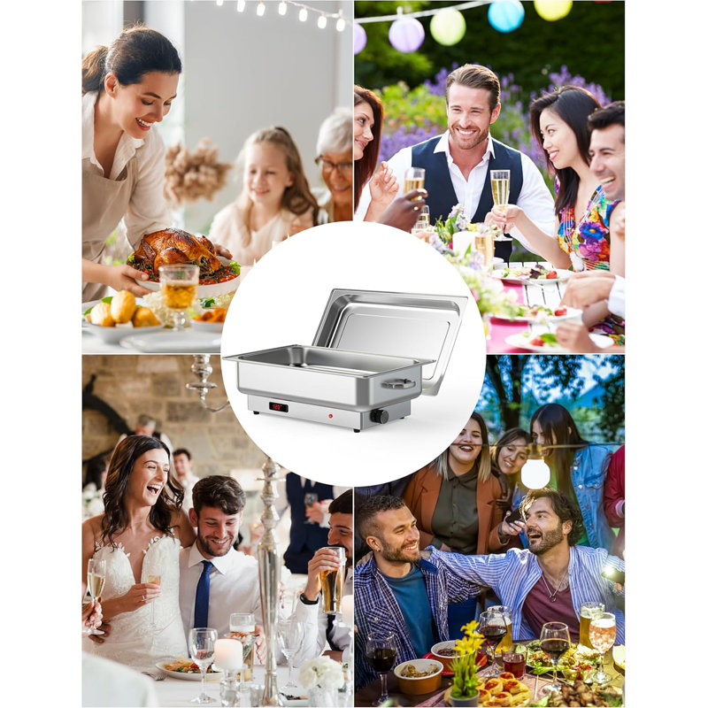 Electric Chafing Dish Buffet Set 2 Pack