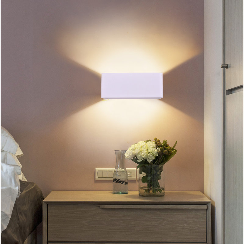 Sabite LED Flush Mounted Sconce, White
