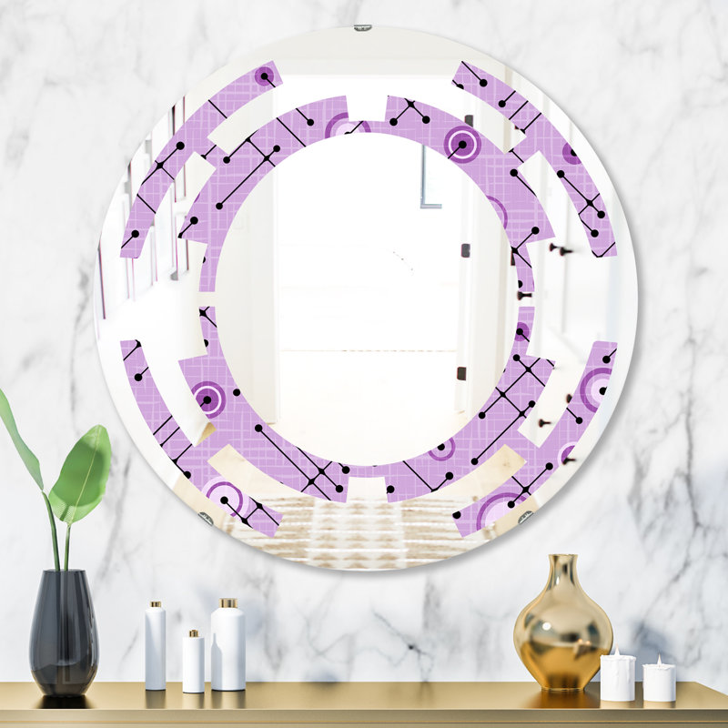 Miroir mural Space, Espace 1950 , H 23,6 po x l 23,6 po