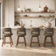 Tabouret de bar pivotant en similicuir Bisto-1251283848-1251283862