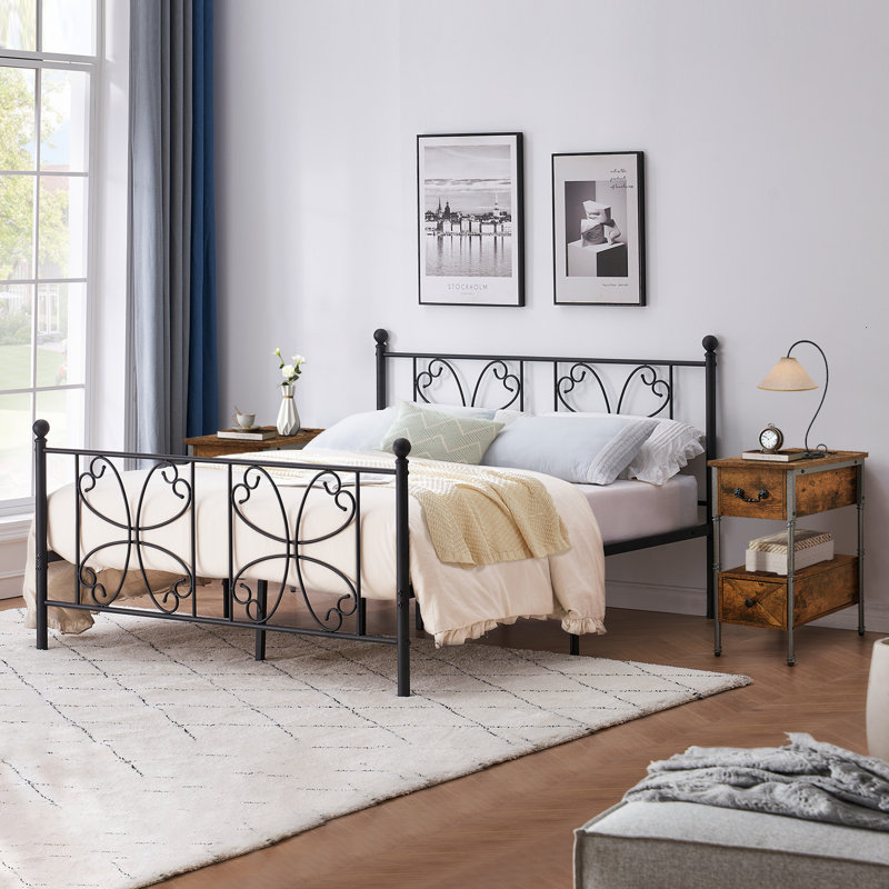 2- Drawer End Table and Built-In Outlets