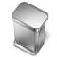 Simplehuman Rectangular Pedal Step-On Steel Bin with Liner Pocket-20713661-123190016