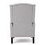 Fauteuil inclinable en tissu capitonné gris clair-984299534