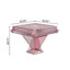 Table de Mahjong automatique moderne en verre trempé rose moderne-126593086