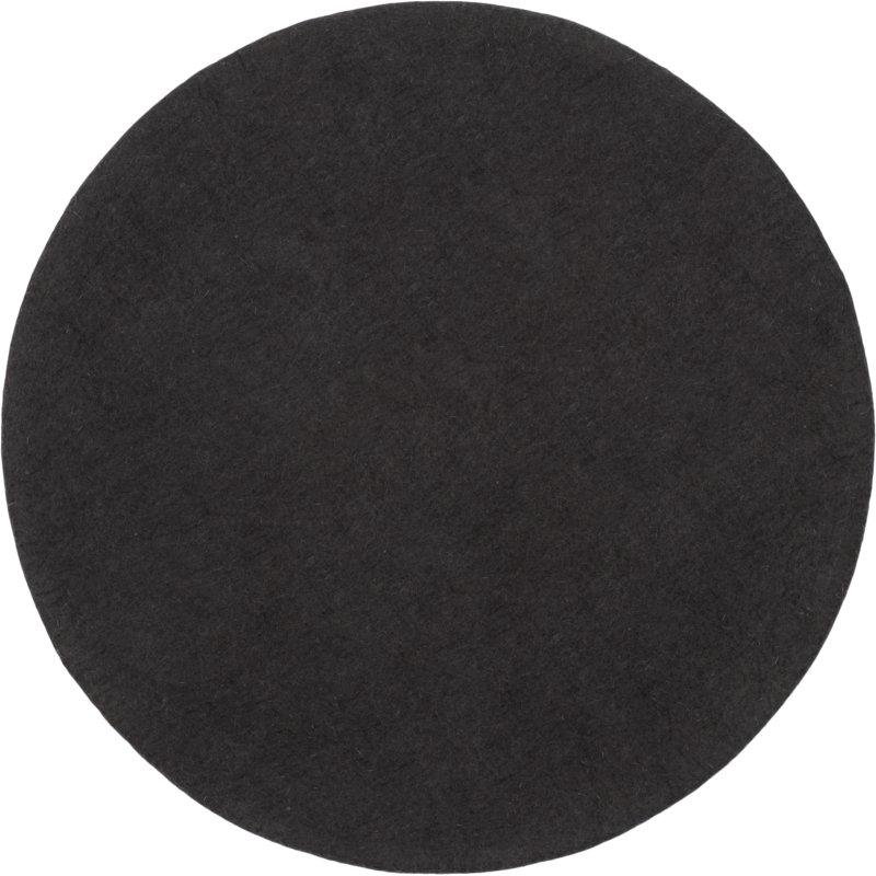 Round Wool Hand Woven Shag, Round 120cm