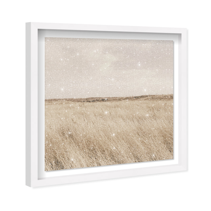Golden Nature Print by Oliver Gal, 25.5" H x 25.5" W, White Shadowbox