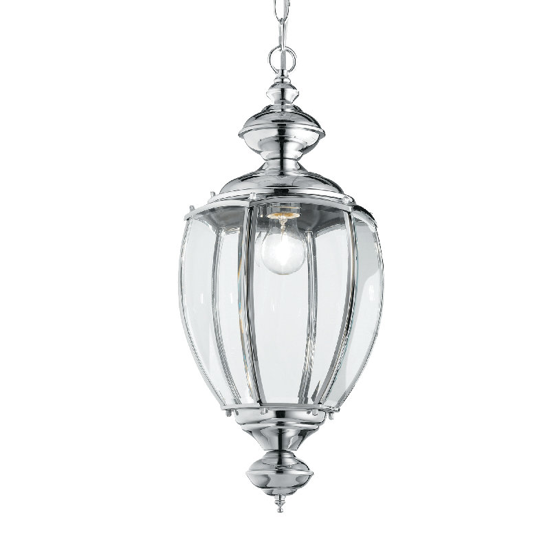 1 - Light Lantern Pendant, Chrome