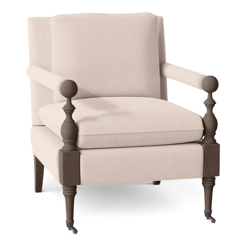 Leslie Armchair, Hazelnut, Perigold In The Loop Shell
