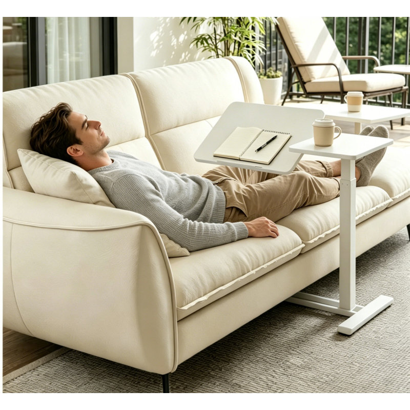Bureau mobile mobile debout, blanc