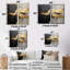 Noir et or abstrait méditation I - art mural moderne-218663076-218663079-218663078