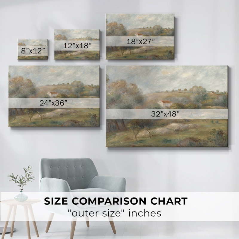 Paysage rétro - CDL XXXIV - impression, Toile tendue, H 9 po x l 13 po x P 1,5 po