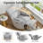 Power Swivel Rocking Recliner chair / 4 Massage Points / USB & Type-C Charge, 2 Pillows-748496036