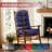 One-Piece Adirondack Chair Cushion - Water-Resistant UV-Protected Outdoor/Indoor Rocking Chair Cushion (44x19x4 Inches) with Non-Slip Bottom, Navy-221656129