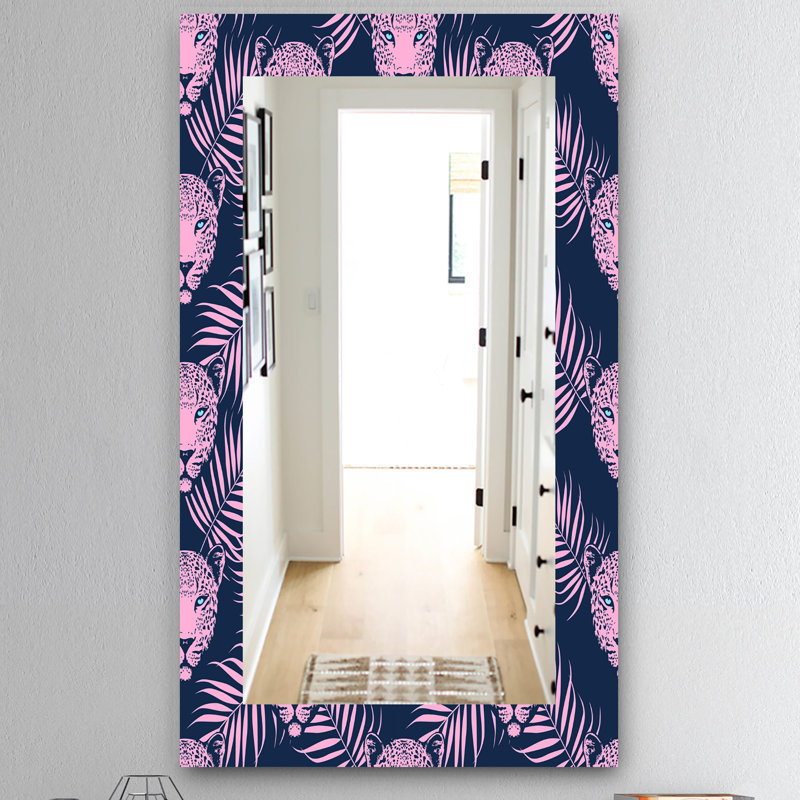 Miroir 2 salles de bain/meuble-lavabo leopard, H 39,4 po x l 29,5 po