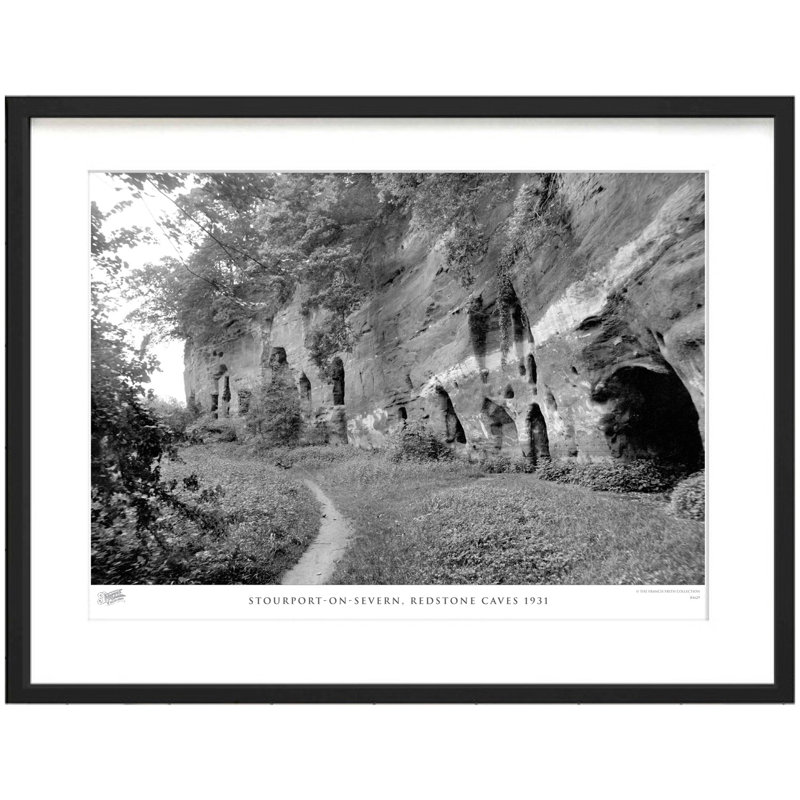 Stourport-on-Severn, Redstone Caves 1931 by Francis Frith - Single Picture Frame Print, 60cm H x 80cm W x 2.3cm D