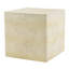 Table d'appoint carrée MGO beige pâle, table d'appoint texturée imitation travertin, table d'appoint cubique préassemblée, table d'appoint multifonctionnelle pour l'intérieur et l'extérieur, idéale pour terrasse ou salon.