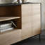 Buffet simple en bois massif avec rangement-1208758944
