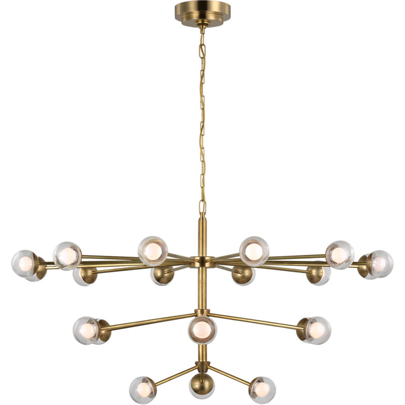 Kate Spade New York Alloway Large Chandelier, Soft Brass